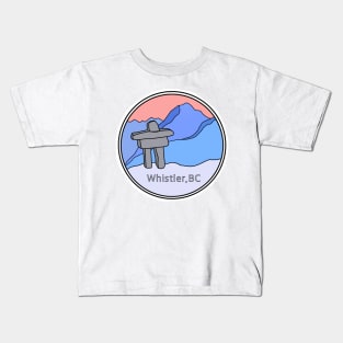 Whistler BC icon Kids T-Shirt